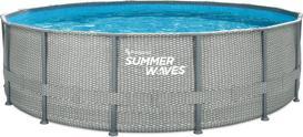 Produktbild Summer Waves Pool Natural Rattan Elite-Rahmen 488 X 122 Cm