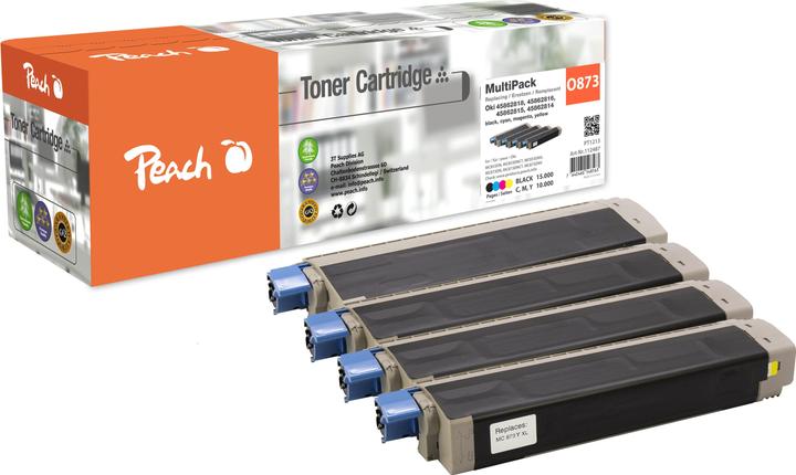 Produktbild Peach kompatibilní toner OKI MC 873 MultiPack XL, bk, c, m, y (BK)