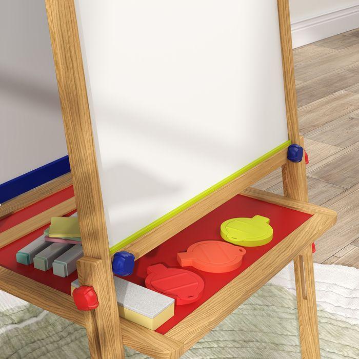 Produktbild Swisshandel24 3-in-1 Kindertafel höhenverstellbar, doppelseitige Kinder Staffelei mit Ablage