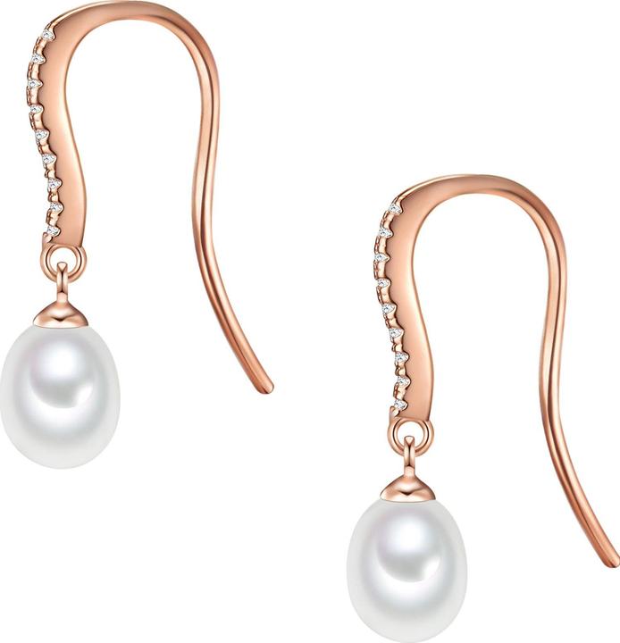 Image du produit Valero Pearls Femme argent sterling zirconium perle d'eau douce de culture or rose - 11890 (Argent 925)