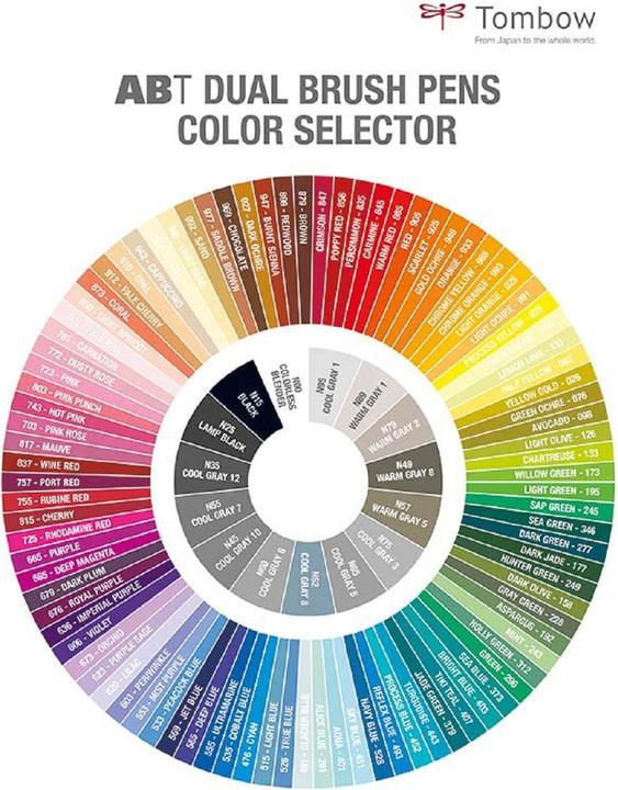 Image du produit Tombow Stylo à double brosse ABT (buntkombi, 6 x)