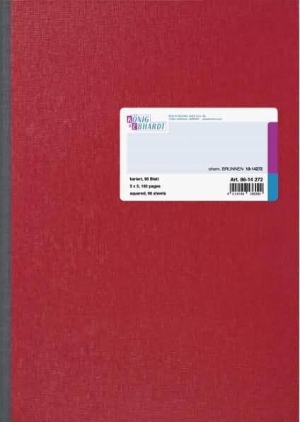 Produktbild König & Ebhardt Kladde Papierformat: DIN A4 Ausführung der Lineatur: kariert (A4, Kariert)
