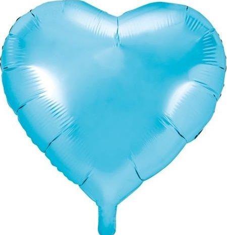 Produktbild Partydeco Herzballon Hellblau 45cm