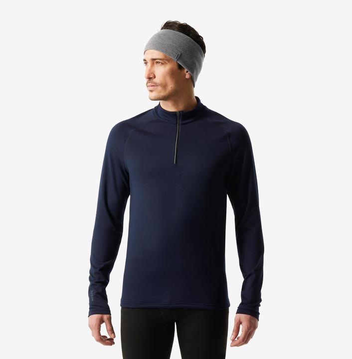 Image du produit Wedze Sous-vêtements de ski fonctionnels homme 1/2 zip - BL 500 bleu marine (XL)
