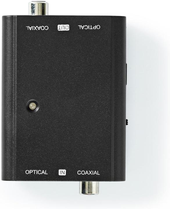 Produktbild Nedis Digital Audio Converter 2-Weg Anschlüsse - Eingang: 1x S / PDIF (RCA) Buchse / 1x TosLink Buch (0.05 m, Optisch)