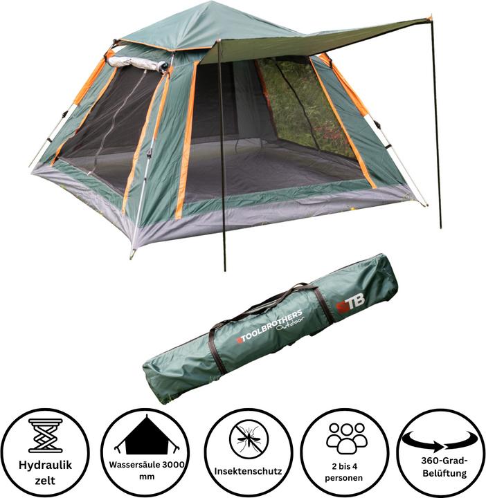 Image du produit Tool Brothers Tente de camping (Tente igloo, 5 kg, 4 personnes)