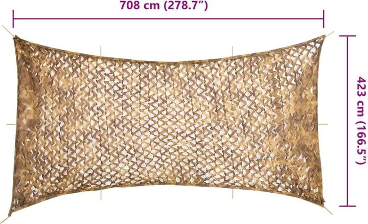 Produktbild VidaXL Tarnnetz Bundeswehr Armee Netz Tarnung Jagd Dekonetz Aufbewahrungstasche
