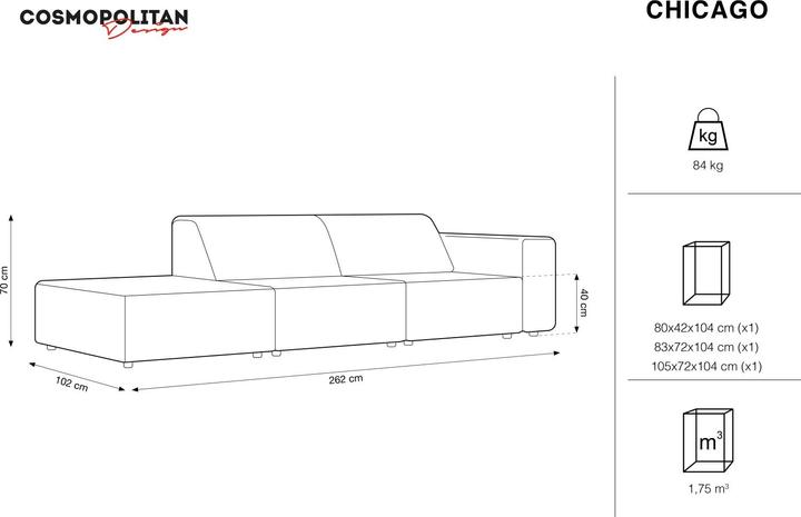 Image du produit Cosmopolitan Design Chicago (4 places, 2 places, 3 places)