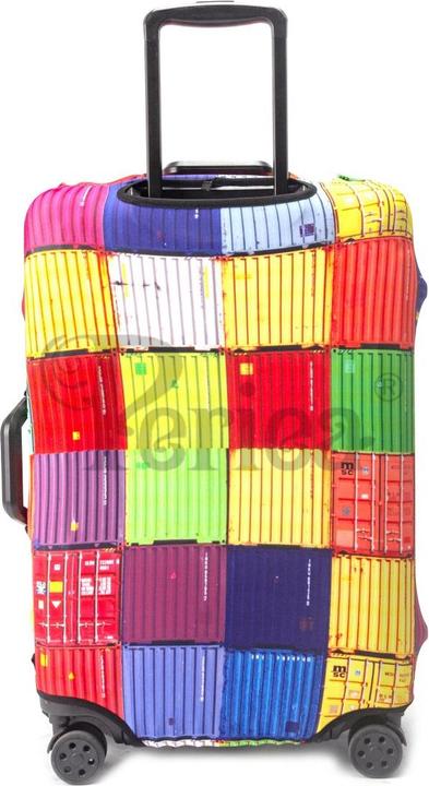Produktbild isda Kofferüberzug Colourful Squares Mittel (55-) (Schutzhülle)