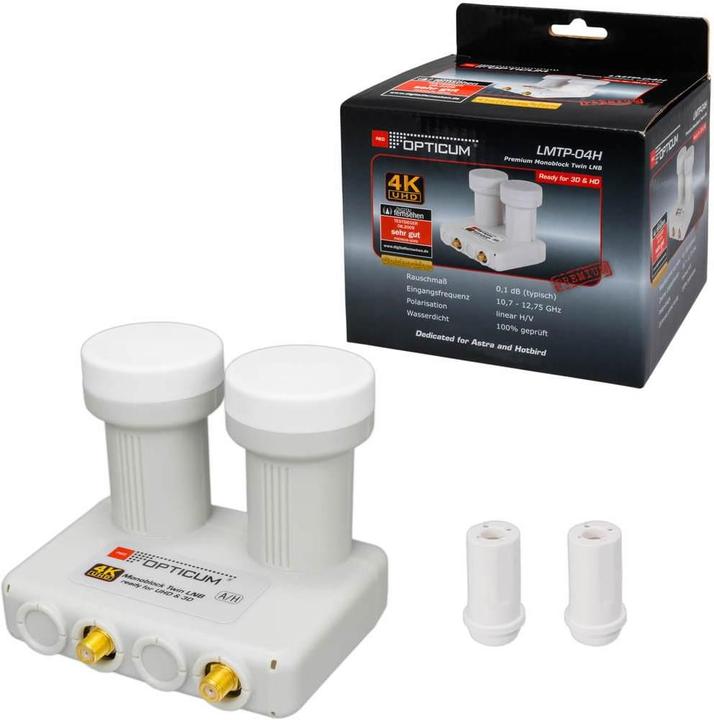 Produktbild Opticum Monoblock Twin Hotbird-Astra (Twin LNB, 40mm)