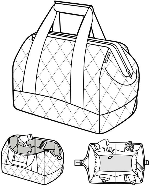 Produktbild reisenthel Schultertasche Allrounder M Rhombus Black