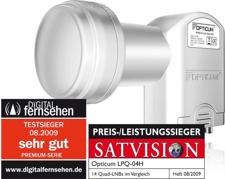 Image du produit Opticum LQP-04H (Quad LNB, 40mm)