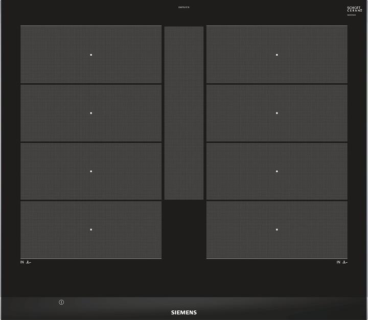 Actual product image Siemens EX675LYC1E Cooktop, stainless steel Integrated zone induction hob 4 zone(s)