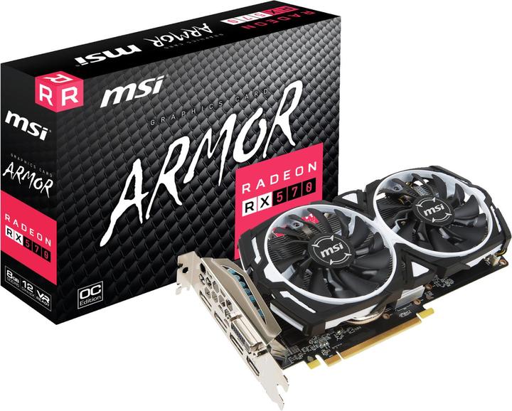 Actual product image MSI Radeon RX 570 ARMOR (8 GB)