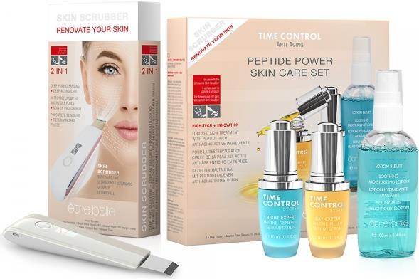 Produktbild être belle Time Control Peptide Power Skin Care Set + Skin Scrubber