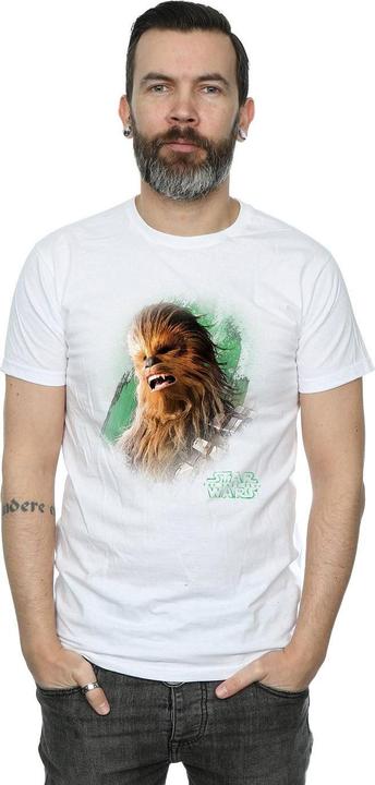 Actual product image Star Wars Mens The Last Jedi Chewbacca Brushed T-Shirt (XL)