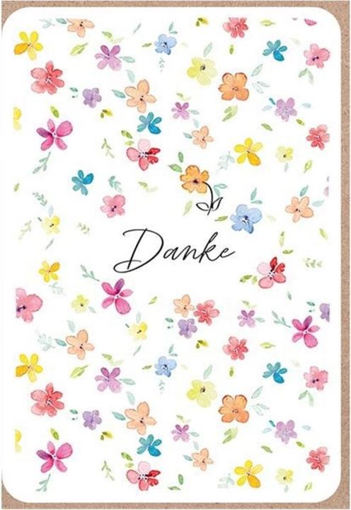 Actual product image ABC Thank you card flower blossoms (1 pcs.)