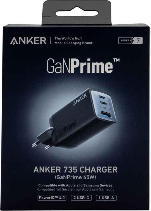 Actual product image Anker 735 GaN III Prime (65 W)