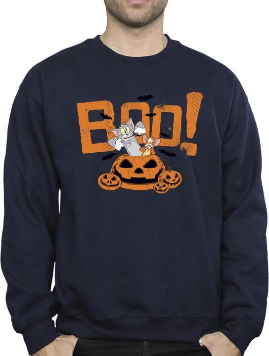 Actual product image Tom & Jerry Mens Halloween Boo! Sweatshirt (XL)