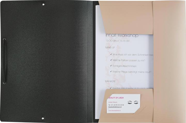 Actual product image Kolma Bliss A4 opaque gold elasticated folder (A4, 1 x)