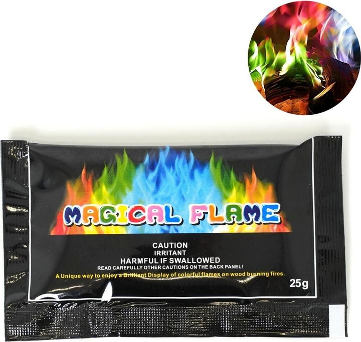 Produktbild Hermex Magic-Fire-Pulver Pulver zur Flammenfärbung Feuerfarben-Pulver Set