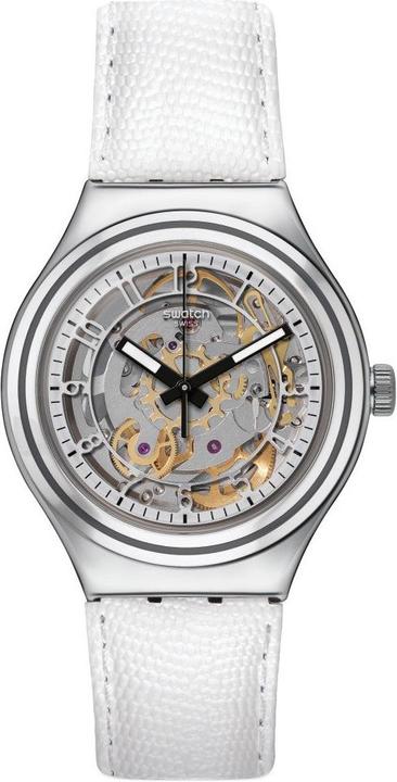 Actual product image Swatch Uncle Charly Leather (Analogue wristwatch, 37 mm)