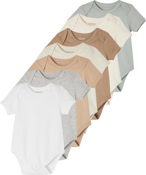 Vertbaudet 7er-Pack Baby Schlupfbodys BASICS