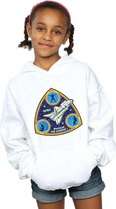 Actual product image Nasa Girls Classic Spacelab Life Science Hoodie (152, 158)