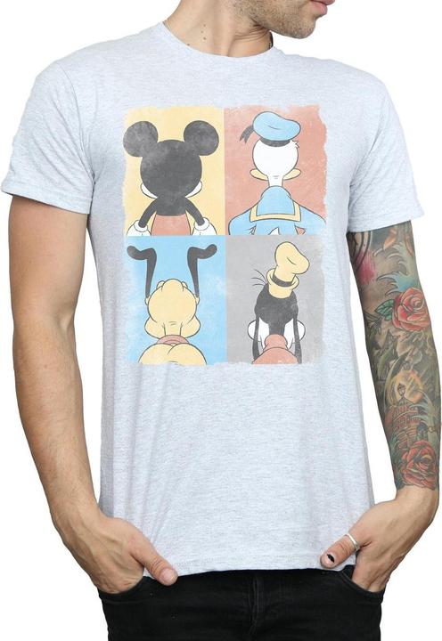 Actual product image Disney Mens Mickey Mouse Four Backs T-Shirt (S)