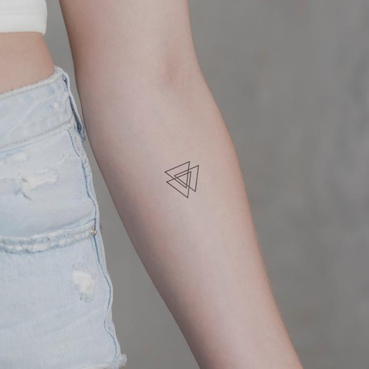 Produktbild minink Temporäres Tattoo – Drei Dreiecke