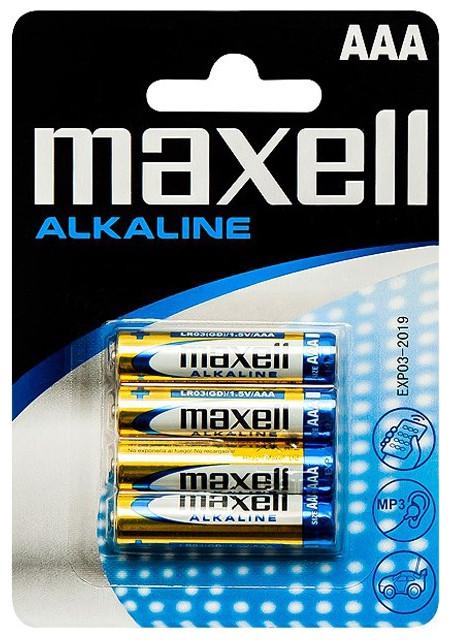 Produktbild Maxell Batterie Alkaline AAA Micro LR03 (4 Stk., AAA, 210 mAh)