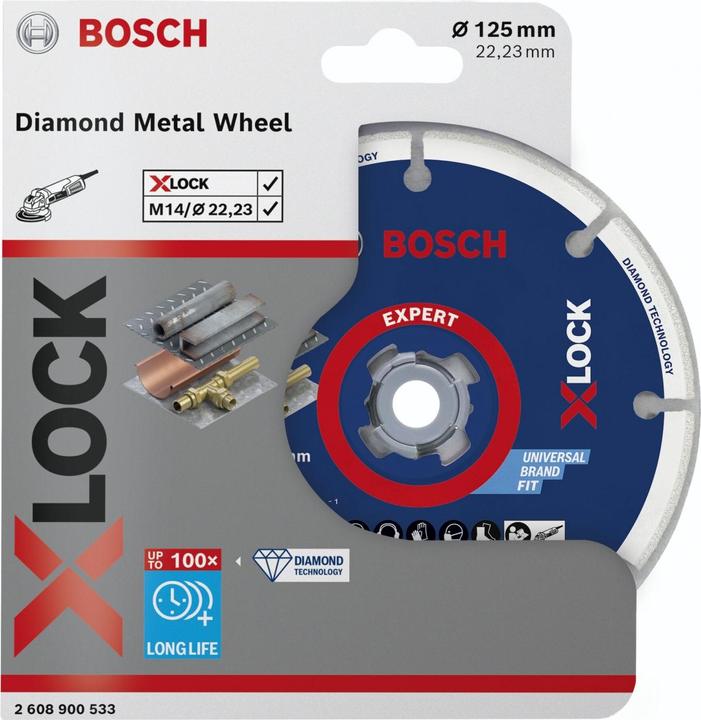 Actual product image Bosch Professional Zubehör EXPERT Diamond Metal Wheel X-LOCK cutting disc, 125 x 22.23 mm
