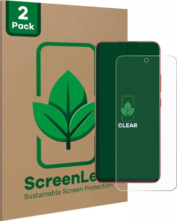 Image du produit ScreenLeaf Film de protection d'écran, Protection d'écran Écologique, Clear, Anti-Rayures (2 pièce(s), Oppo A5 Pro)