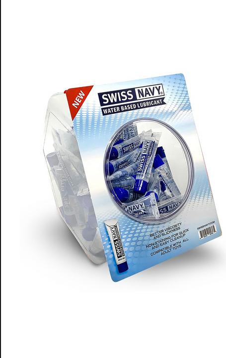 Actual product image Swiss Navy Premium Water Based Lubricant - 10ml/50pcs Fishbowl (10 ml)
