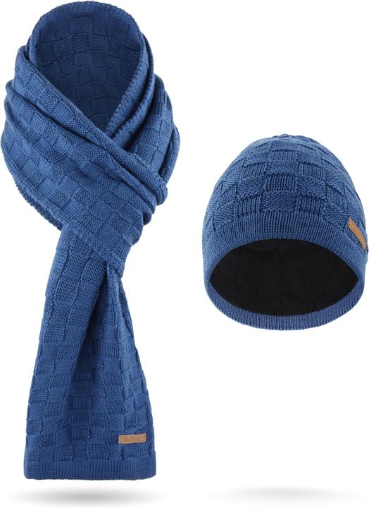 Produktbild Normani Winterset aus Merinowolle Schal und Mütze Muster Yuma - 9571 (One Size)