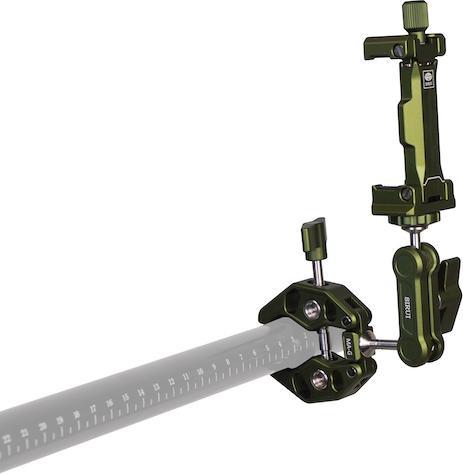 Image du produit Sirui MA-G Crap Clamp avec Magic Arm et support pour smartphone Vert