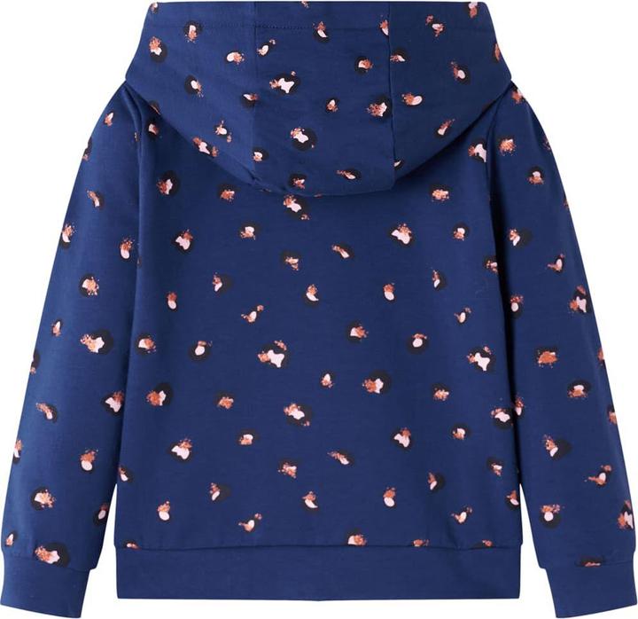Actual product image VidaXL Children's hooded jumper navy blue 92,Material: 95 (92)