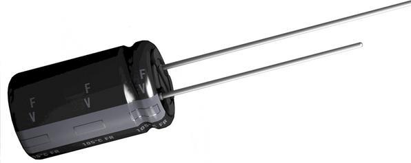 Produktbild Panasonic Elektrolytkondensator, radial, 6800uF, 1.7mA, 25V, 2.04A