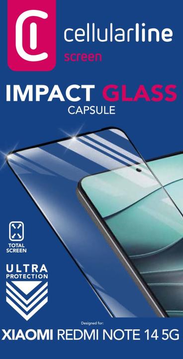 Actual product image Cellularline Impact Glass Capsule (1 Piece, Xiaomi Redmi Note 14 Pro 5G)