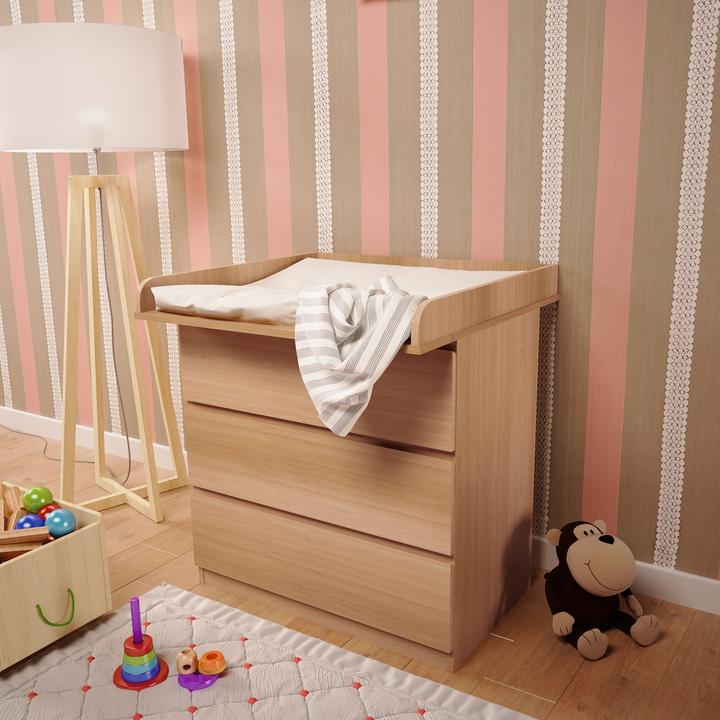 Produktbild Polini kids Wickelaufsatz für Kommode MALM IKEA