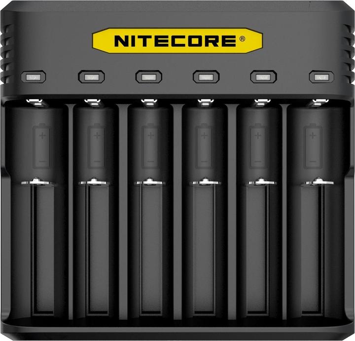 Produktbild Nitecore Q6 6-Schacht-Ladegerät (1 Stk., 14500, 16340, 18650, 26650, Akku)
