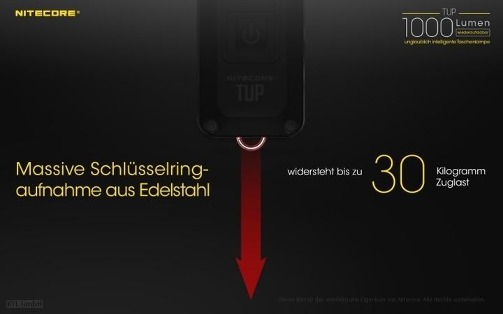 Actual product image Nitecore TUP - black (7.03 cm, 1000 lm)