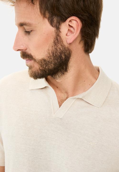 Immagine prodotto Camel Active Strick-Poloshirt aus Baumwoll-Leinen-Mix (M)