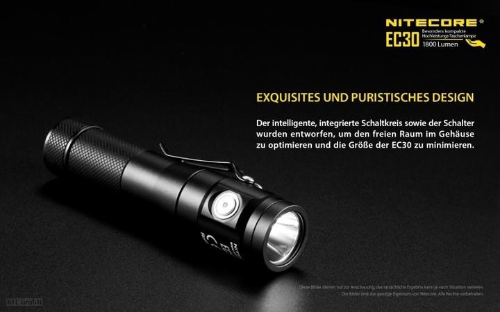 Actual product image Nitecore EC30 incl. battery (11.15 cm, 1800 lm)
