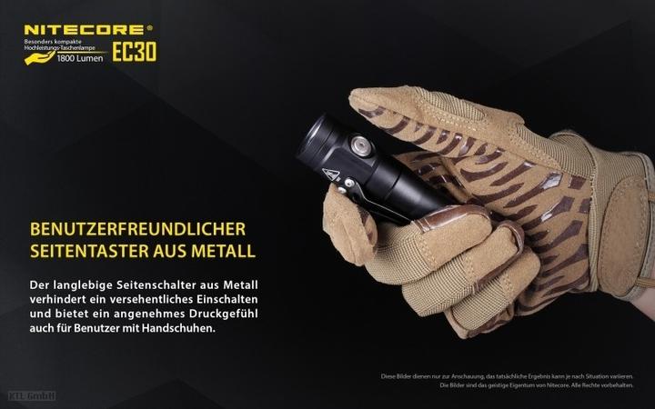 Actual product image Nitecore EC30 incl. battery (11.15 cm, 1800 lm)