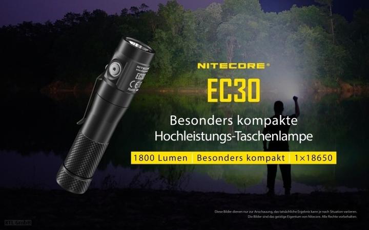 Actual product image Nitecore EC30 incl. battery (11.15 cm, 1800 lm)