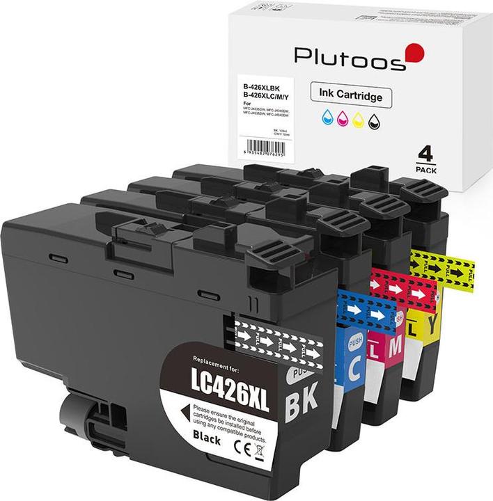 Immagine prodotto Plutoos Cartuccia Brother LC-426 compatibile, set da 4 colori