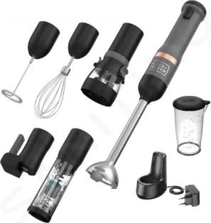 Actual product image Black & Decker Hand Blender BCKM1016KSG-QW Grey, 7-part