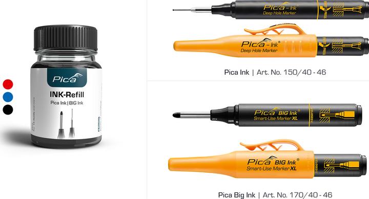 Actual product image Pica INK/BIG INK refill ink set red (Red)