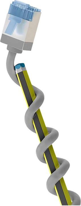 Produktbild Goobay Ultraflexibles CAT 6A Patchkabel, slim, U/FTP, grau (U/FTP, CAT6a, 0.50 m)
